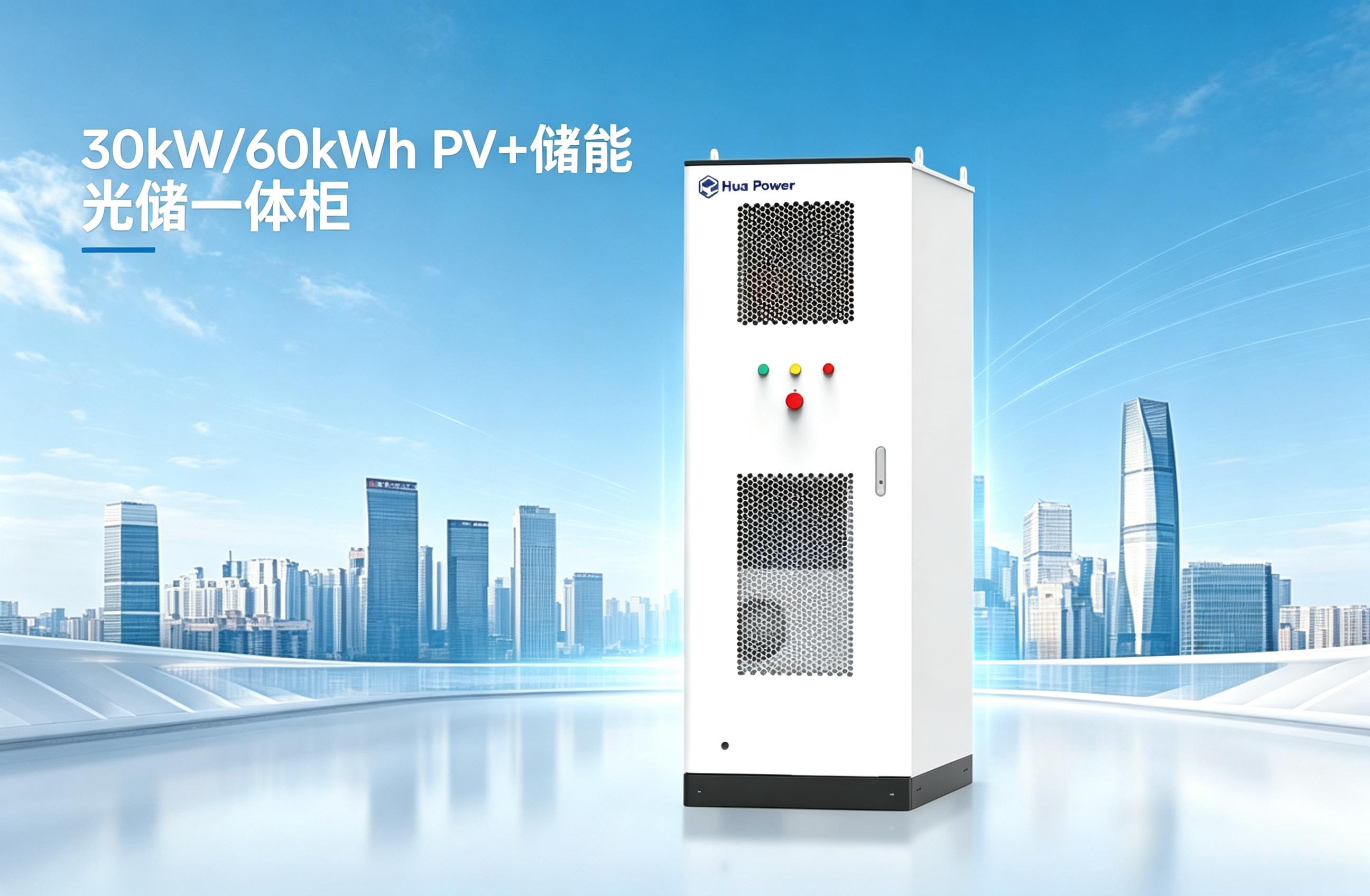 30kW/60kWh PV+储能 光储一体柜